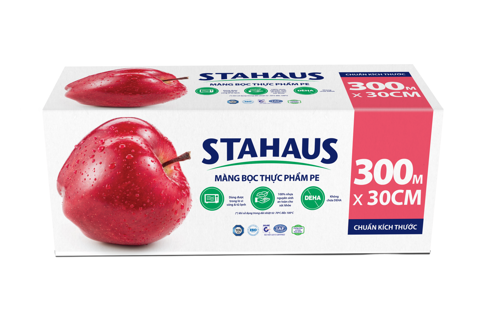 Màng bọc thực phẩm PE STAHAUS 30cm x 300m